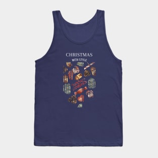 Sugary christmas in lines Tank Top